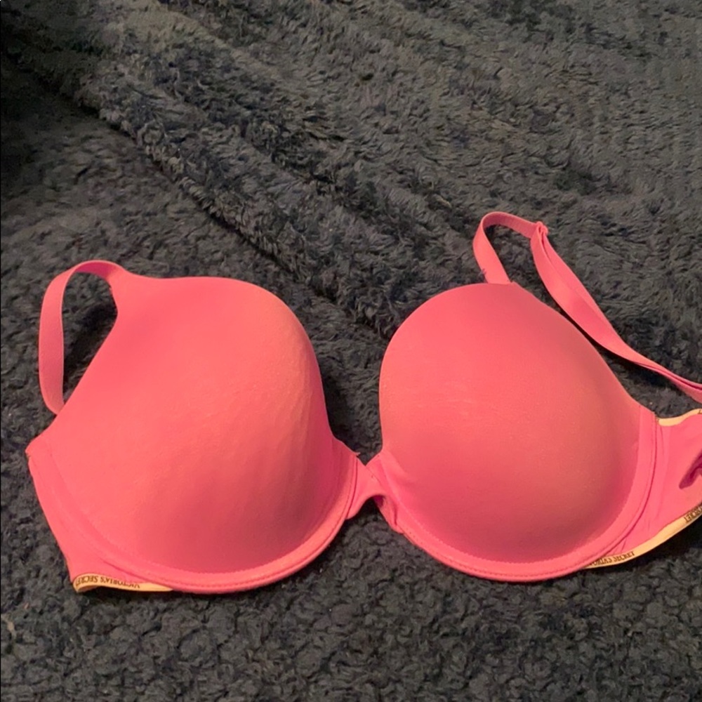 Pink padded bra